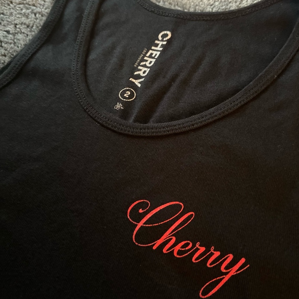 Cherry LA Tank Top Black 2 Rare Archive 2018 Medium